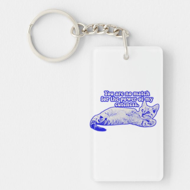 Llavero Gracioso meme de gatos gruñón para los amantes de  (Frente)