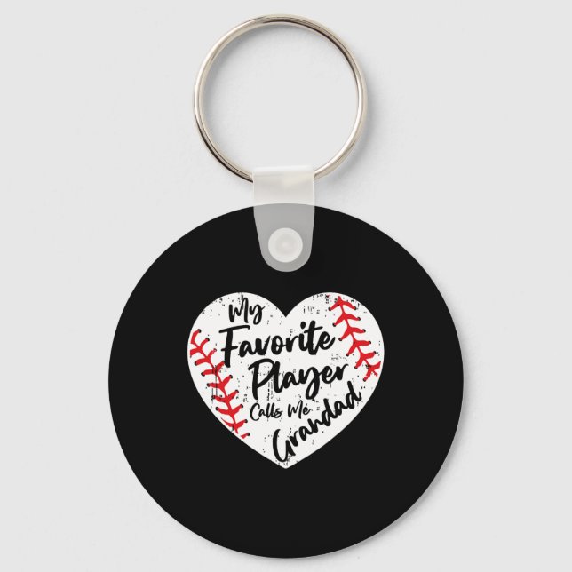 Llavero Gracioso, mi jugador favorito me llama Béisbol de  (Anverso)