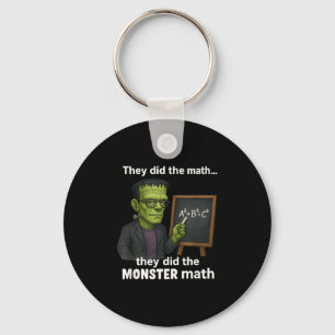 Llavero Gracioso Monster Math Pun de Halloween, humor de p