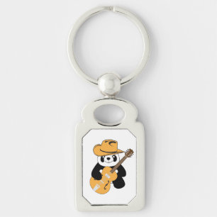 Llavero Gracioso panda con guitarra