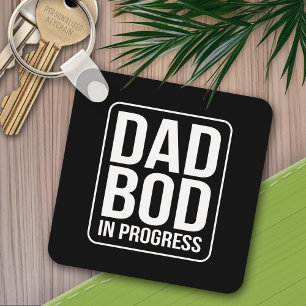 Llavero Gracioso Papá Cuerpo en Progreso Humor Día del Pad