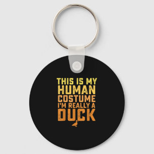Llavero Gracioso Pato Este Es Mi Disfraz Humano Halloween