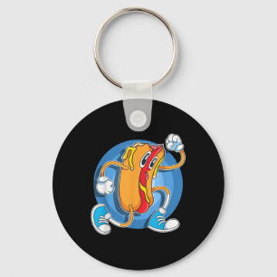 Llavero Gracioso perro caliente de la comida rápida Franks