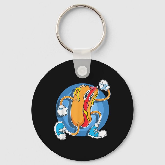 Llavero Gracioso perro caliente de la comida rápida Franks (Anverso)