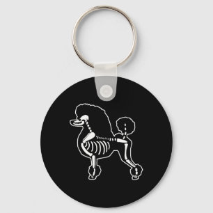 Llavero Gracioso perro canino Skeleton Halloween Doodle Do