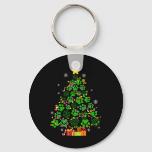 Llavero Gracioso perro gato mira árbol de navidad navidad 