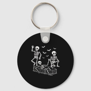 Llavero Gracioso Personalizado de esqueletos bailando Hall