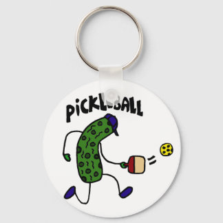 Llavero Gracioso Pickle Jugando Pickleball