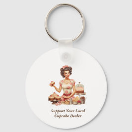 Llavero Gracioso Pin Up Chica Home Bakery tema