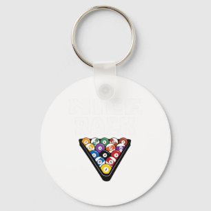 Llavero Gracioso Pool Payer Regalos Bonitos Rack Shirt Art