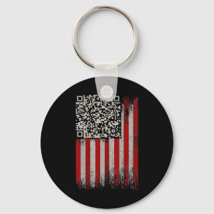 Llavero Gracioso Qr Trump con código de baile