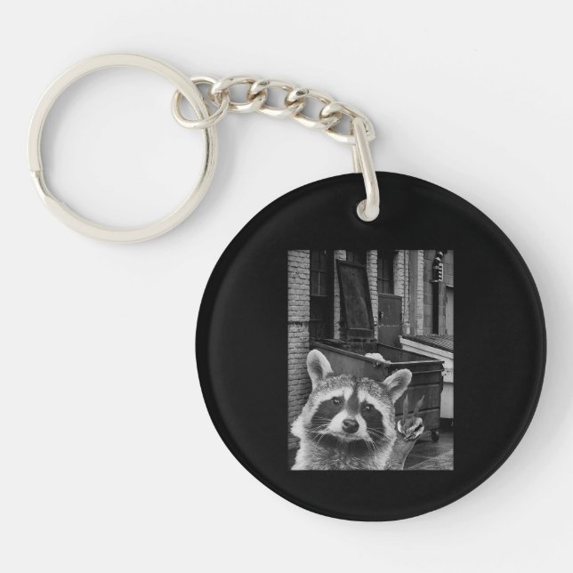 Llavero Gracioso Raccoon Selfie Raccoon Funny Raccoon (Frente)