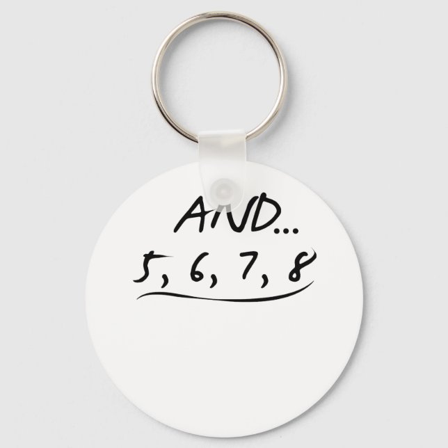 Llavero Gracioso Regalo De Baile De Maestros Y 5 6 7 8 Bai (Anverso)