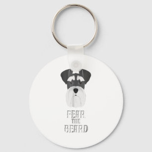 Llavero Gracioso regalo de barba de miedo de Schnauzer