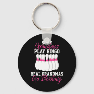 Llavero Gracioso regalo de boliche para la abuela