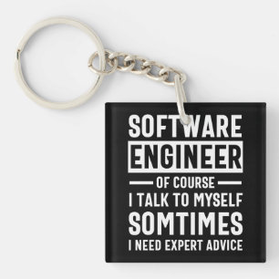 Llavero Gracioso regalo de ingeniero de software de progra