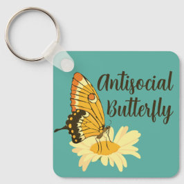 Llavero Gracioso regalo para Mariposa Antisocial Introvert