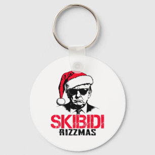 Llavero Gracioso Santa Trump Skibidi Rizzmas Esta Temporad