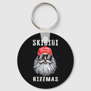 Llavero Gracioso Santa Trump Skibidi Rizzmas hace Navidade