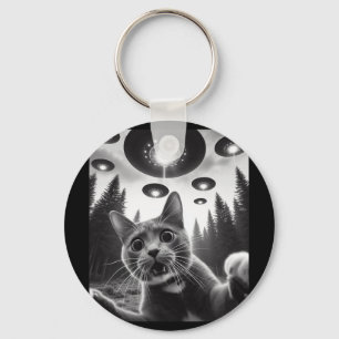 Llavero Gracioso Selfie De Gato Con Hombres Selfie De Gato