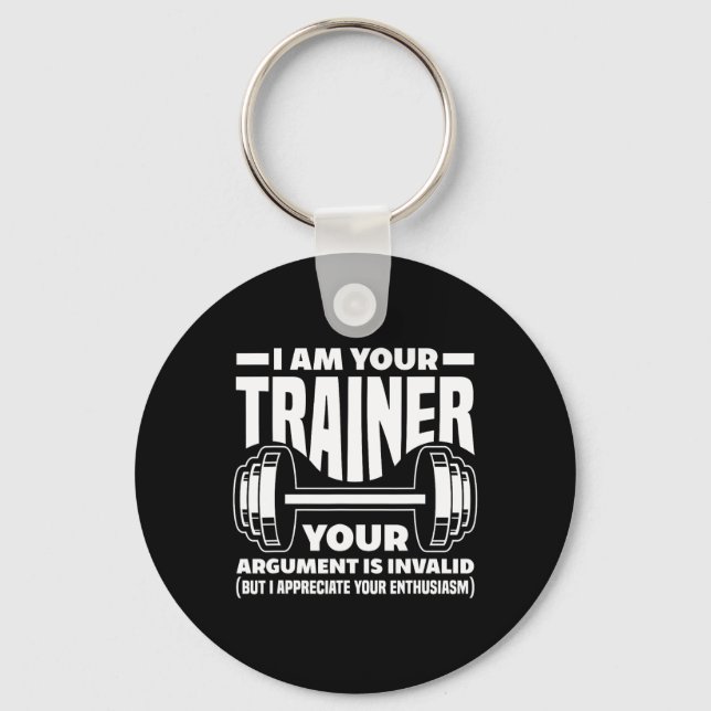 Llavero Gracioso Soy Su Entrenador Gimnasio Entrenador Per (Anverso)