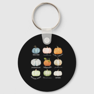 Llavero Gracioso trabajador social Halloween Fall Pumpkin