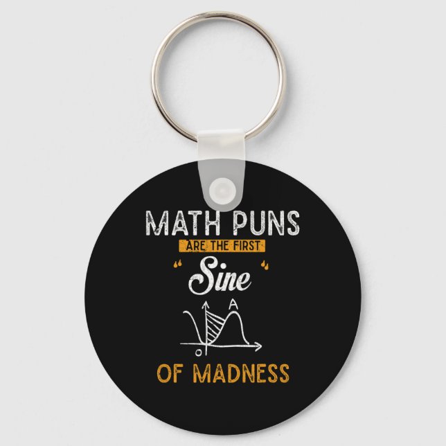 Llavero Graciosos Cálculos Los Puns De Matemáticas Son El  (Anverso)