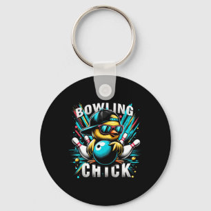 Llavero Graciosos Regalos De Bowling, Deportes De Chick Cu