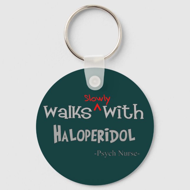 Llavero Graciosos Regalos de Enfermeras Psiquiátricas (Anverso)