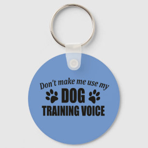Llavero Graciosos regalos de Keychain de Perro Trainer