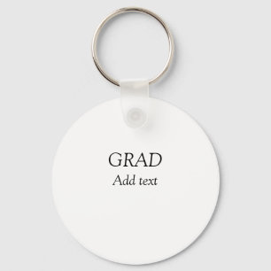 Llavero Grad simple minimalista graduación elegante modern
