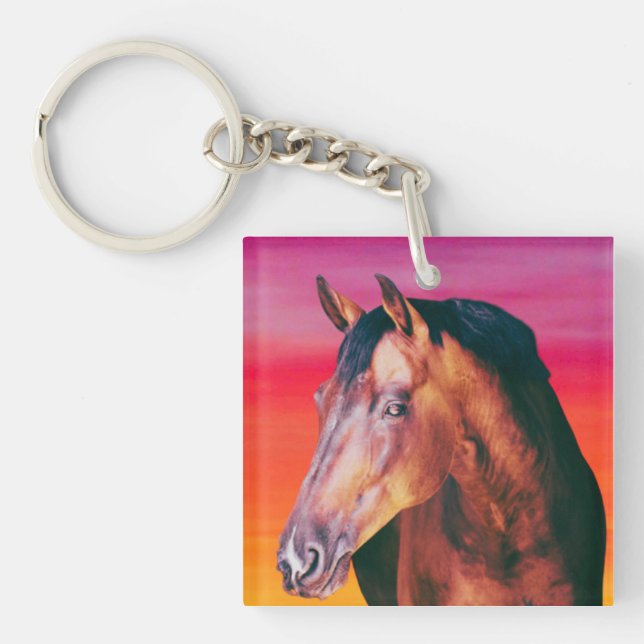 Llavero Gradiente de caballo bayo   (Frente)