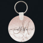 Llavero Gradiente de mármol blanco Rosa dorado glamuroso P<br><div class="desc">Este elegante diseño es perfecto para la moderna y elegante moda. En el fondo de un fondo de piedra de mármol rosa y blanco, se ha imprimido un gradiente oscuro purpurina de color rosa falso. Es glamuroso, moda, lujoso, moderno y elegante. ***NOTA DE DISEÑO IMPORTANTE: Para cualquier solicitud de diseño...</div>