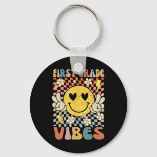 Llavero Grado Vibes 1.ᵉʳ Grado Maestro Retro 1er Día De Sc