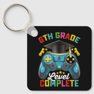 Llavero Graduación Completa de Nivel de 6to Grado Gamer de