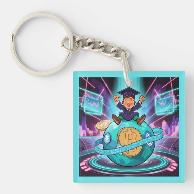 Llavero Graduación de criptografía (Frente)