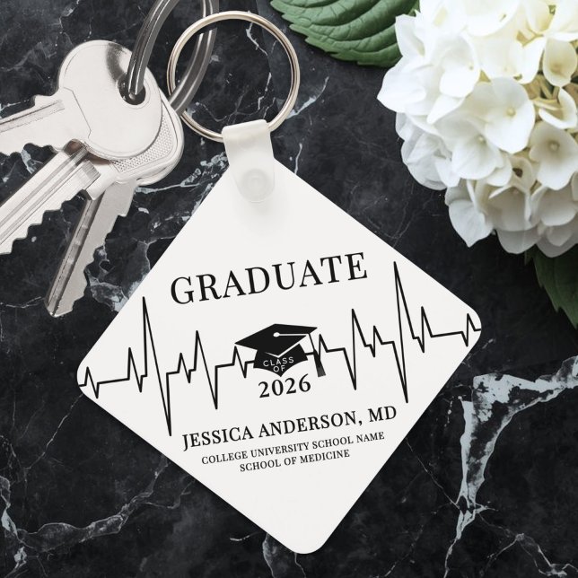 Llavero Graduación de la Escuela de Medicina de enfermería (Nursing Medical School Graduation keychain)