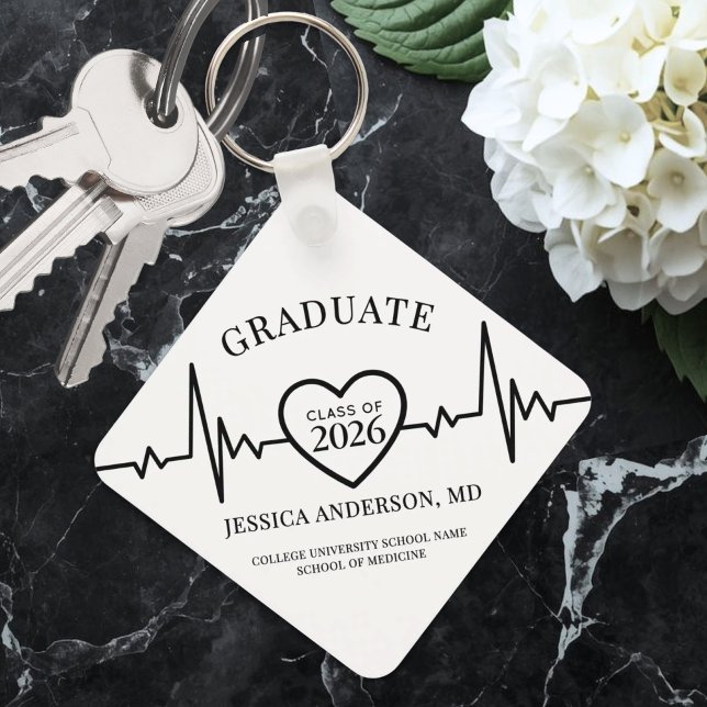 Llavero Graduación de la Escuela de Medicina de enfermería (Nursing Medical School Graduation keychain)