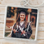 Llavero Graduación de la fotografía clásica de escritura s<br><div class="desc">Este diseño sencillo y clásico está compuesto por sans serif y una juguetona tipografía cursiva y añadir una foto personalizado.</div>