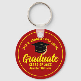 Llavero Graduación del Personalizado de Graduado de Amaril