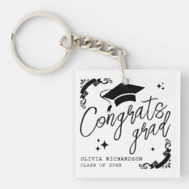 Llavero Graduación Personalizada Elegante Escritura Estrel