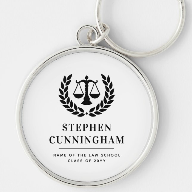 Llavero Graduación personalizada en la Facultad de Derecho (Frente)