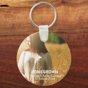 Llavero Graduación Rustica Foto Clase de 20XX