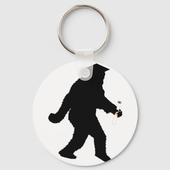 Llavero Graduación Sasquatch con tapa de grado (Anverso)