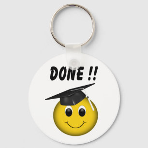 Llavero Graduación "terminada" de Emoji divertida
