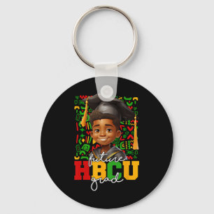 Llavero Graduación universitaria de niño negro afro Futuro