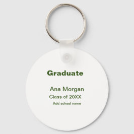 Llavero Graduado agregar nombre clase de nombre de escuela