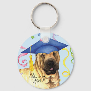 Llavero Graduado chino de Shar-Pei