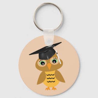Llavero Graduado de búho inteligente