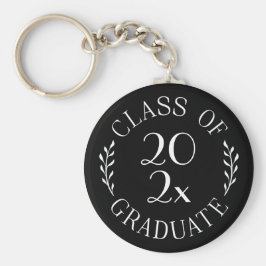 Llavero Graduado de la promoción de 2026 Tipografía Chic N